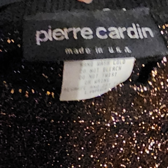 Pierre Cardin 80s Dolman sleeve metallic sweater‎ L NWT - Picture 6 of 13